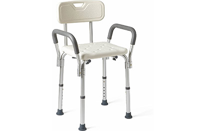 SHOWER SEAT WITH ARM AND BACK REST