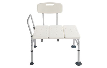 TRANSFER SHOWER SEAT WITH RIGHT ARM AND BACK REST